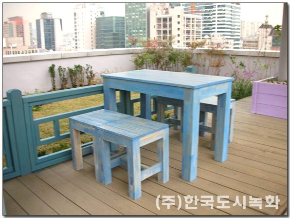 영준빌딩 좋은생각 사옥 옥상녹화 식재 전경 (서울 마포구)