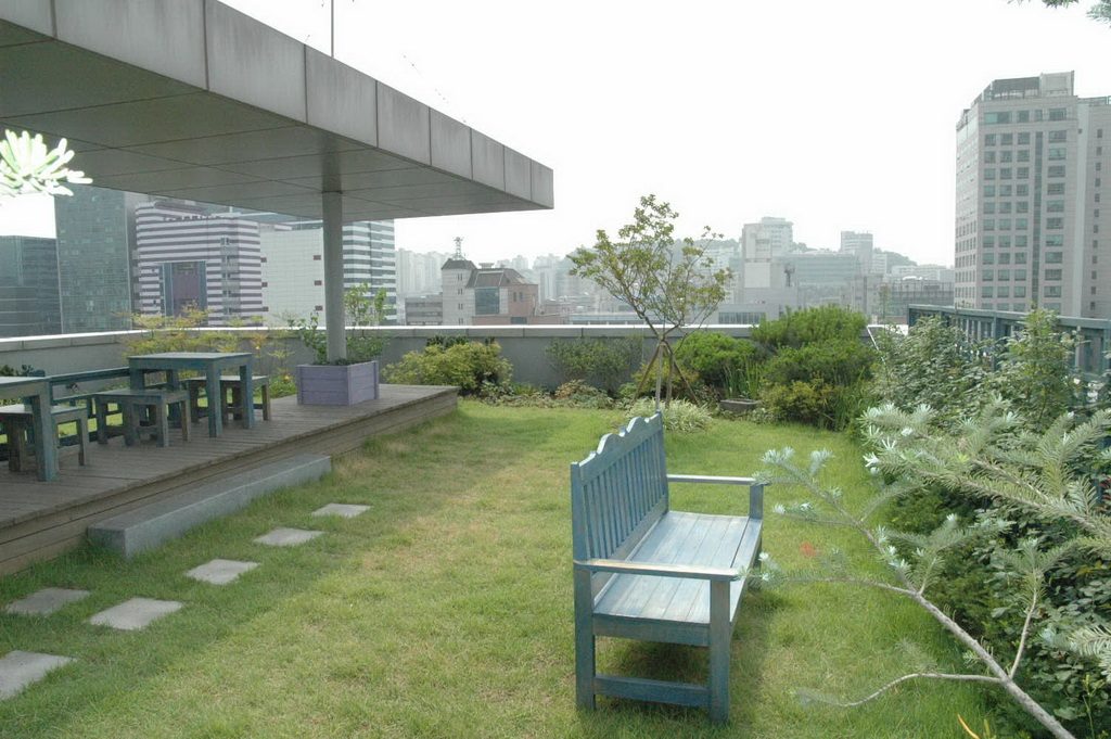 좋은생각빌딩 사옥 옥상녹화 전경 (서울 마포구)