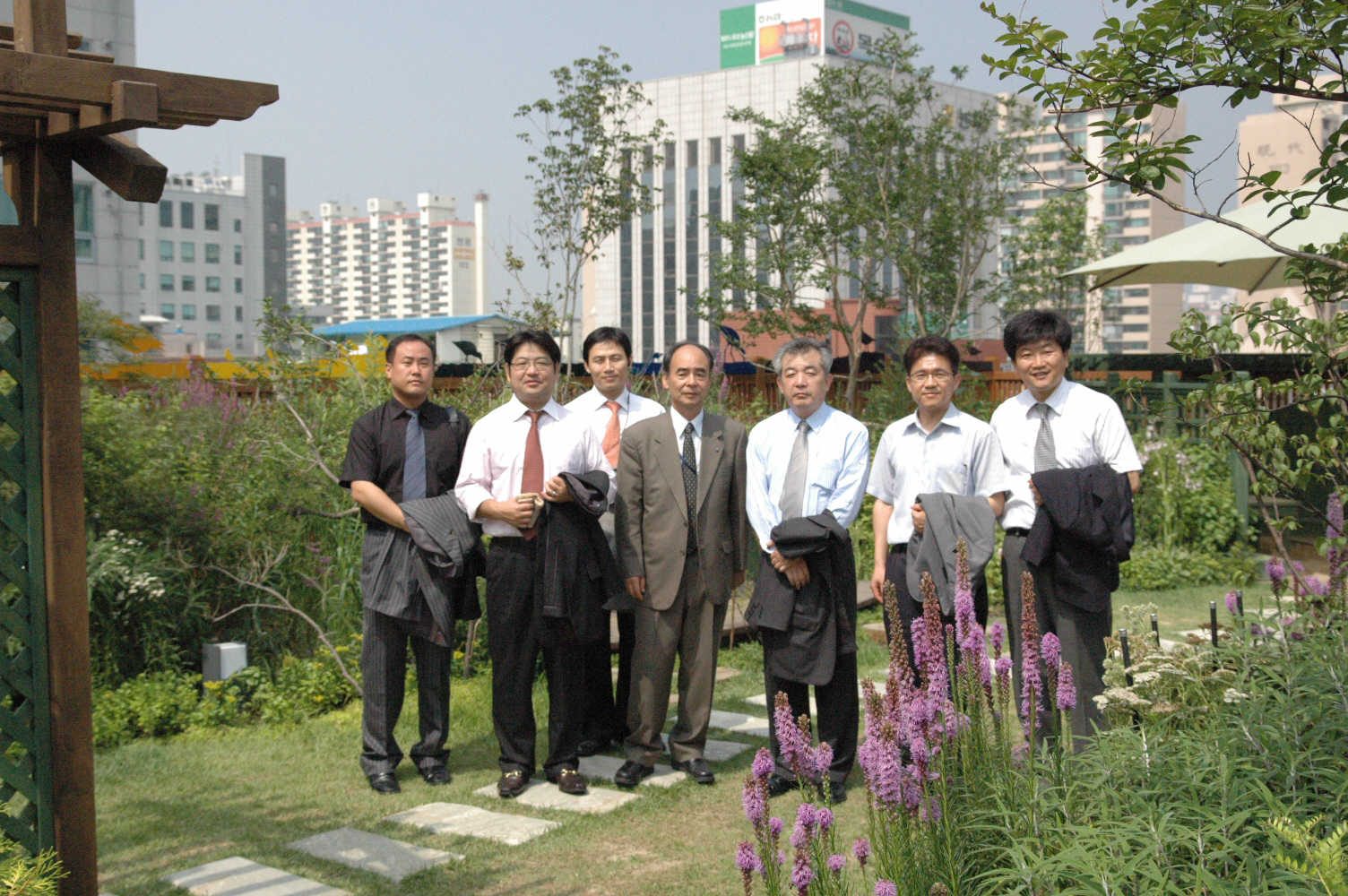 타지마녹화 대표단 한국도시녹화 옥상녹화 사례지 탐방 (서울)