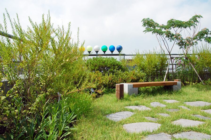 마스텍 사옥 옥상정원 식재 상세 (경기 수원시)