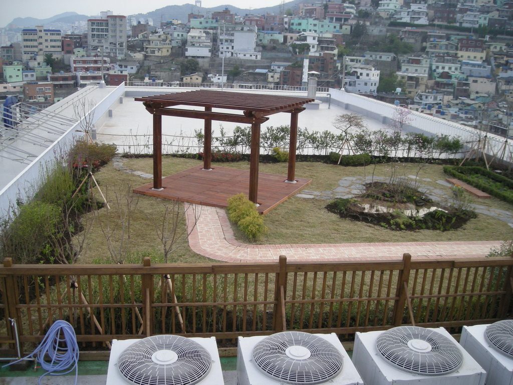 부산시 동구청 옥상녹화 전경 (부산 동구)