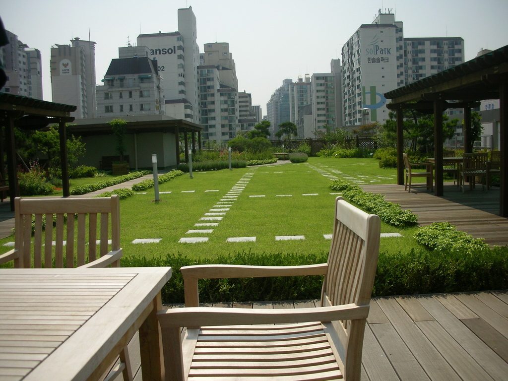 강남구청사 옥상공원 식재 (서울 강남구)