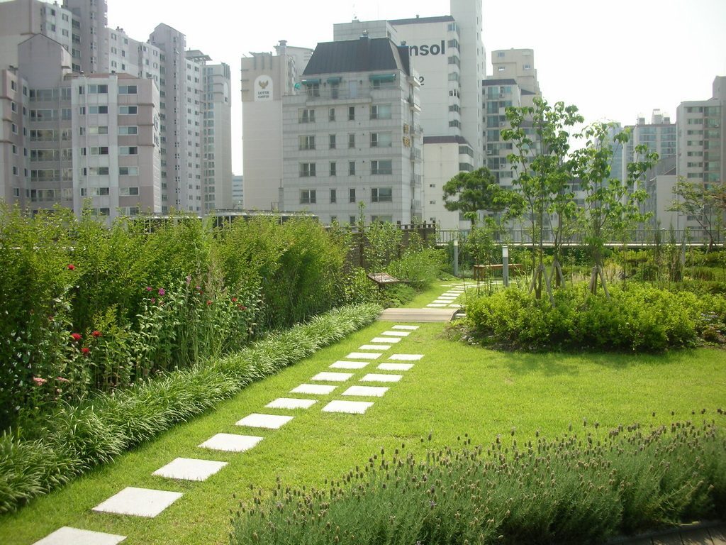 강남구청사 옥상공원 전경 (서울 강남구)