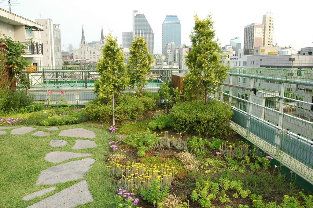 동천테라스 옥상녹화 전경 (서울 강남구)