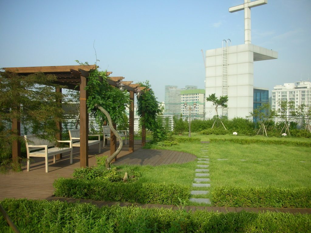 강남교회 옥상정원 초화류 식재 (서울 강서구)