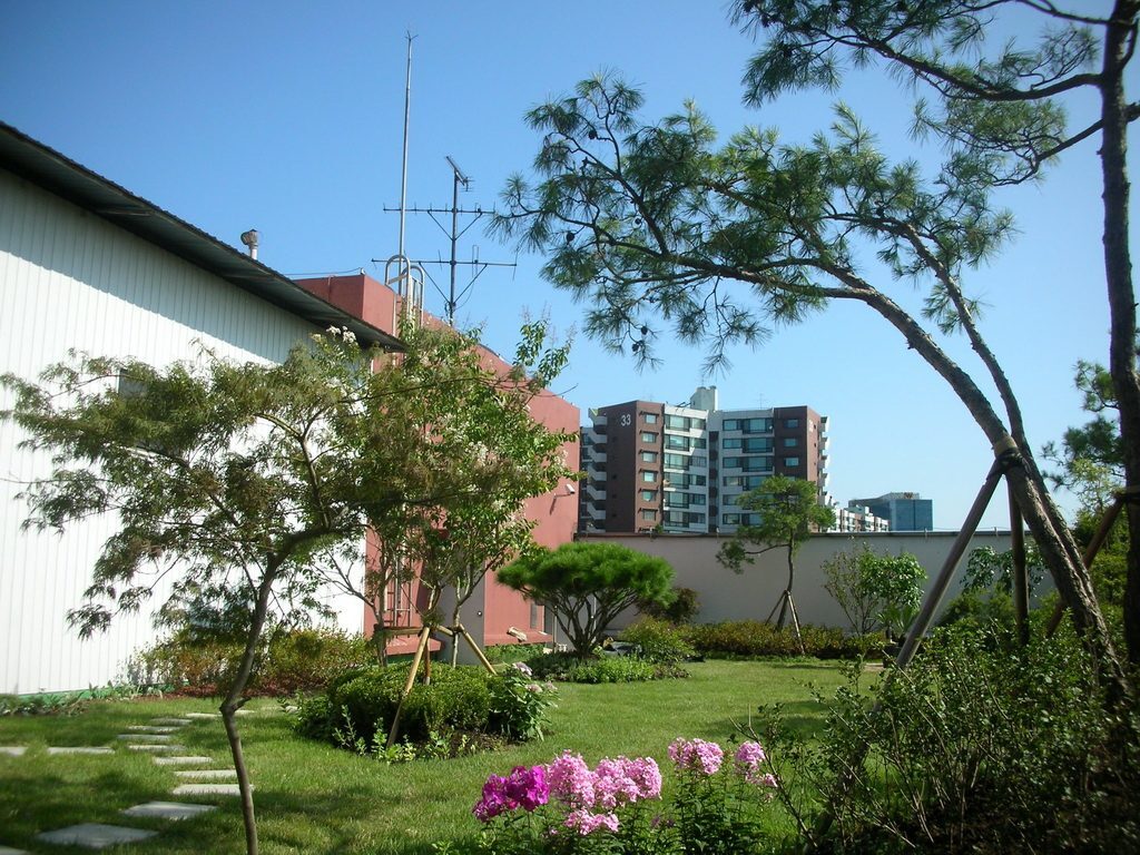 인성하이텍 사옥 옥상녹화 한강 전망 (서울 광진구)