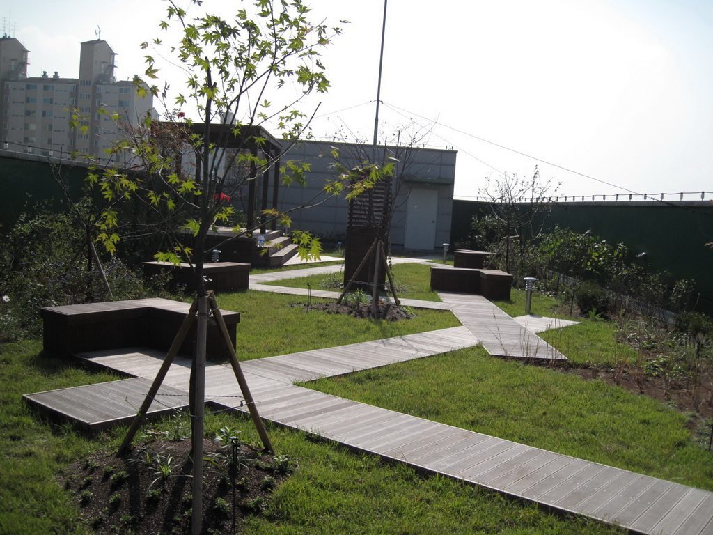 광운대 옥상 야생화와 수목 식재 (서울 노원구)