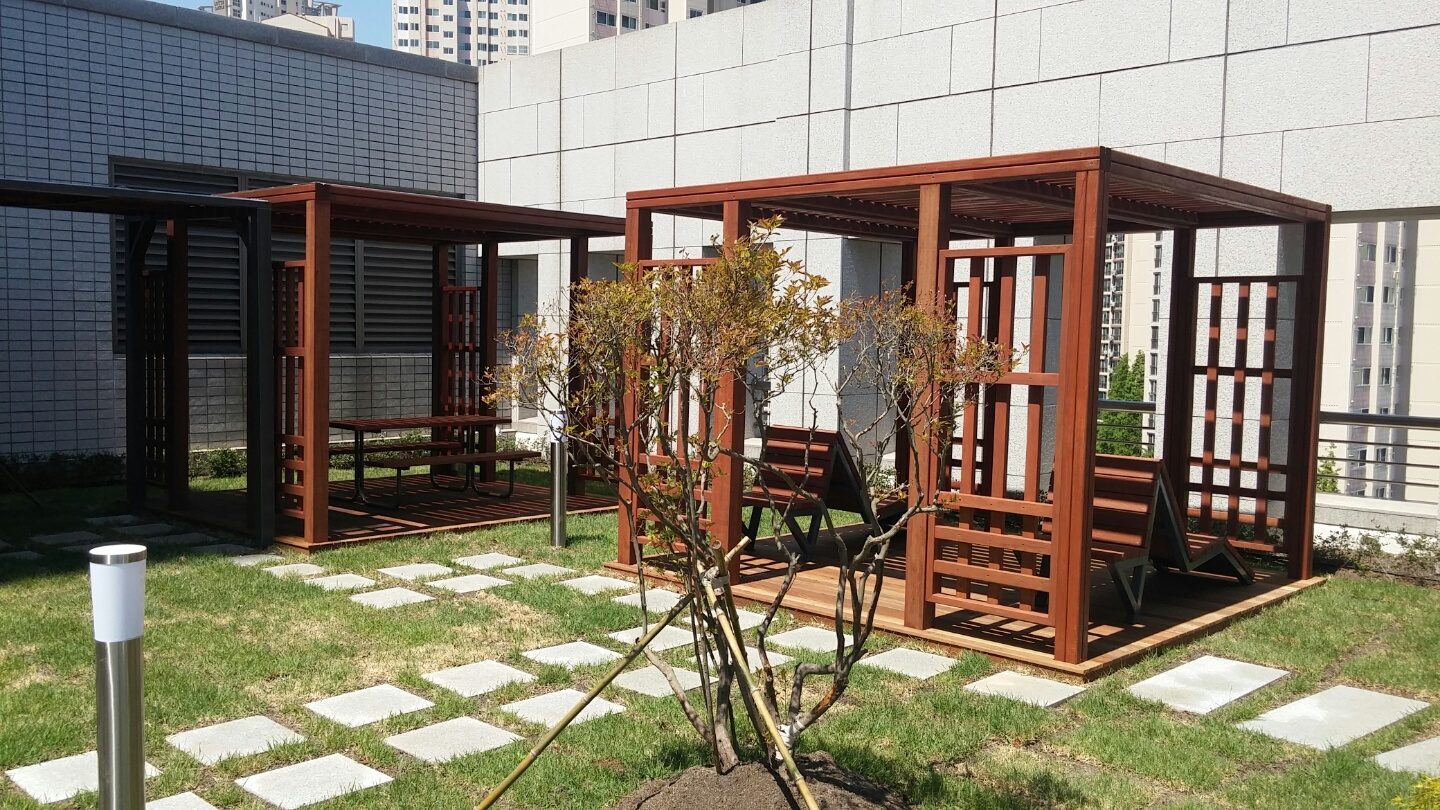 부산고등법원 옥상비오톱 수생식물 (부산 연제구)