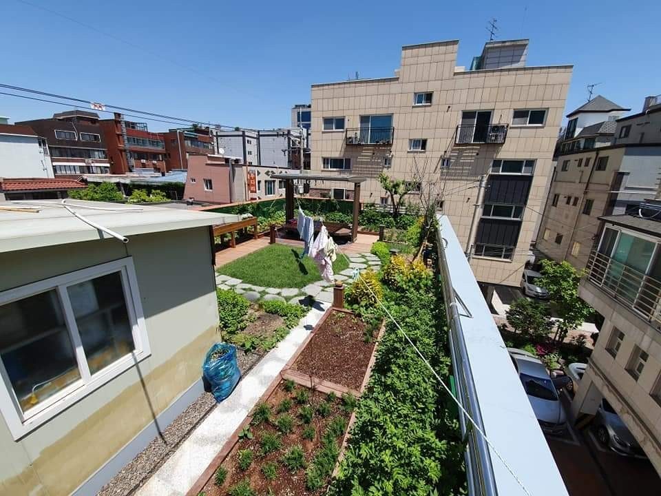 광진구 노인보호센터 옥상 힐링가든 전경 (서울 광진구)