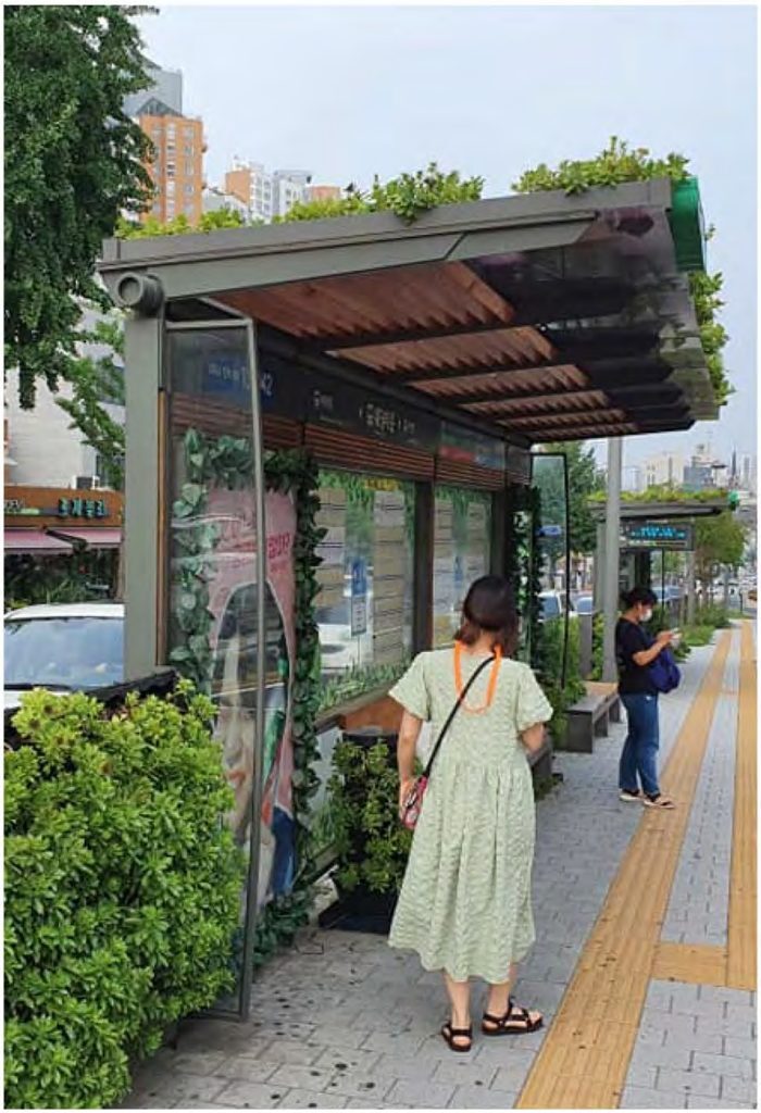 미세녹화 시스템 버스정류장