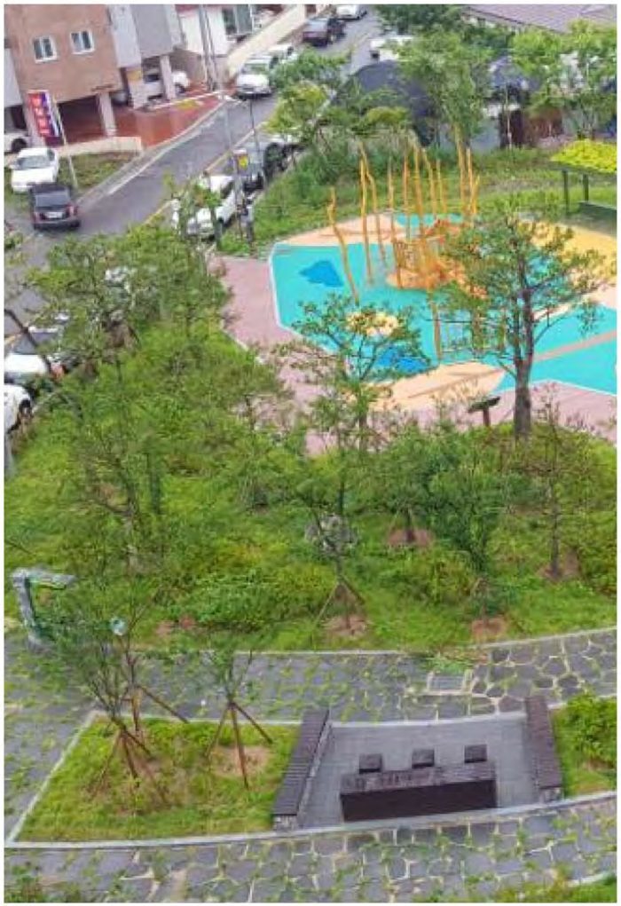 빗물 침투저류형 열섬저감 시스템